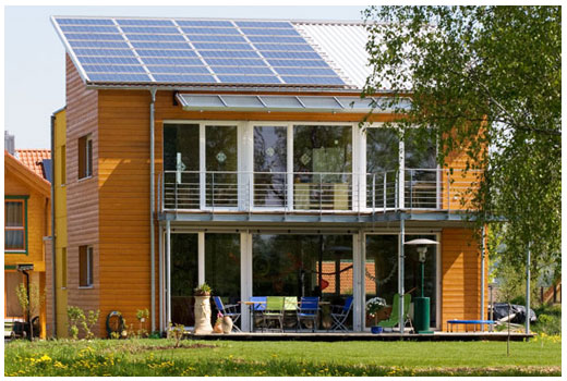 EFH im Passivhausstandard, bei Klick gelangen Sie zur Projektseite