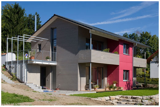 EFH im Passivhausstandard, bei Klick gelangen Sie zur Projektseite